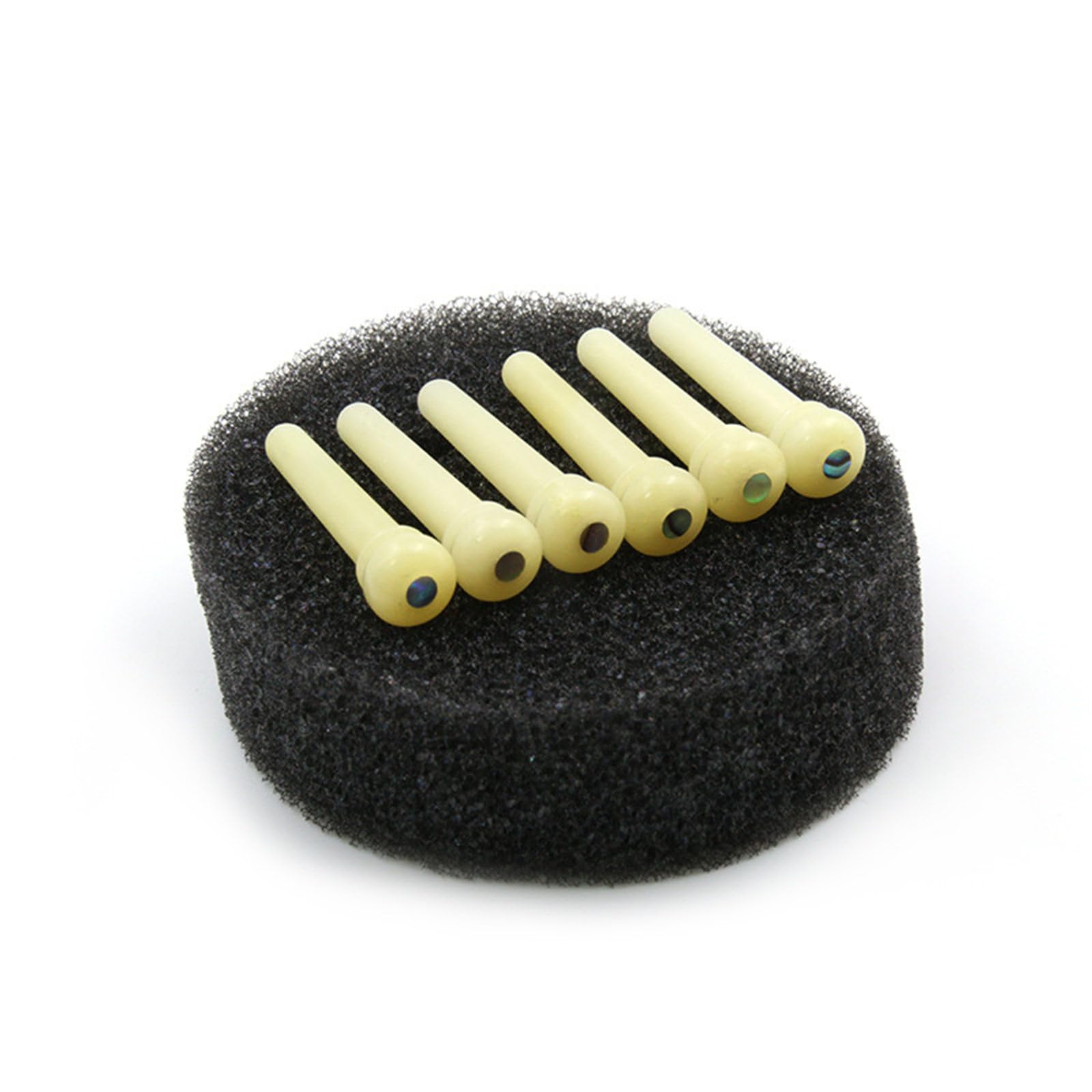1Pc Fixed Vertebra Guitar Bridge Pin Ebony/Cow Bone Guitar Bridge Pin Replacement Acoustics Guitar Pegs Easy To Use