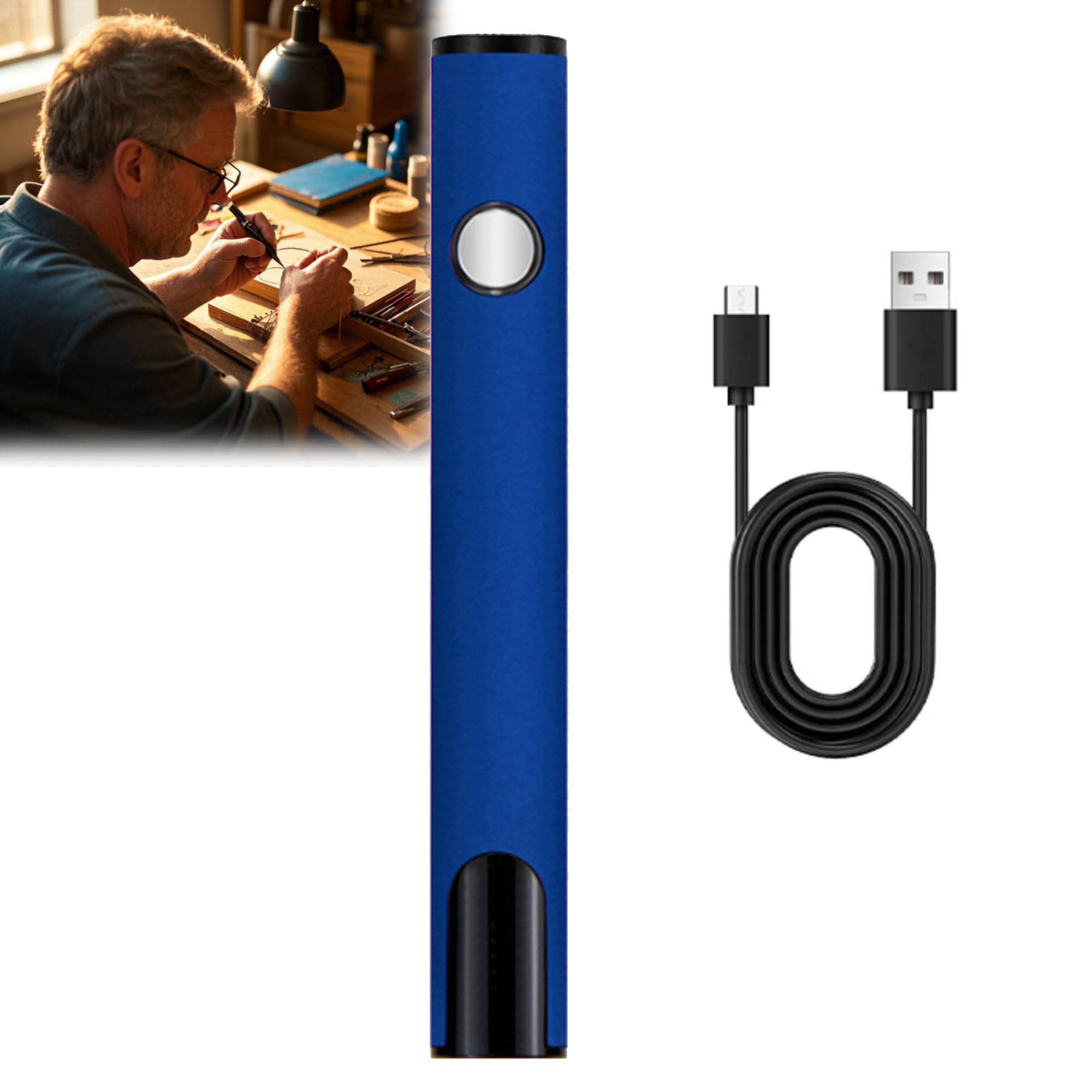 2025 Rechargeable Thread Burner kit Digital Thread Zapper Tool Burning Pen For Beading Leather Craft Sewing Weaving And Stringing Molten Wax Carving