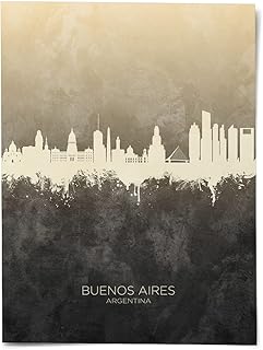 Buenos Aires Argentina Skyline art print poster, unframed -13140