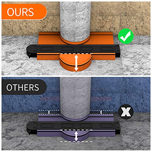 Contour-Gauge-Duplicator-with-LockAdjustable-Lock-Widen-Shape-Duplication-Gauge-Tool-5-102-Pack-Master-Outline-Measuring-Plastic-Ruler-for-DIY-HandymanConstructionCornersand-Woodworking