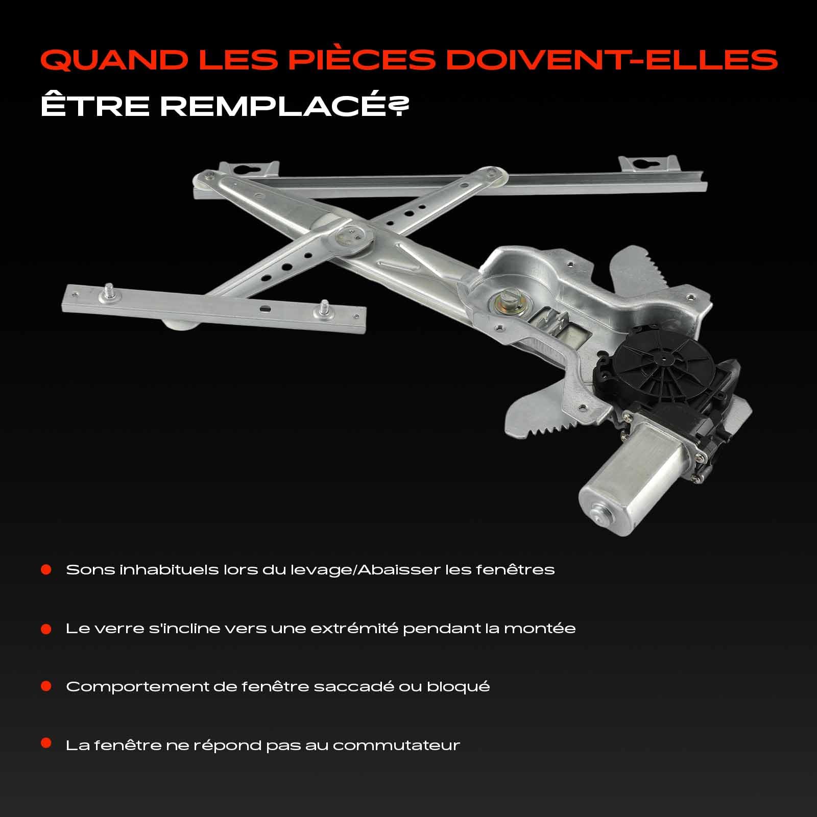 Frankberg Lève-vitre motorisé, 2 broches, avant gauche CUH000092