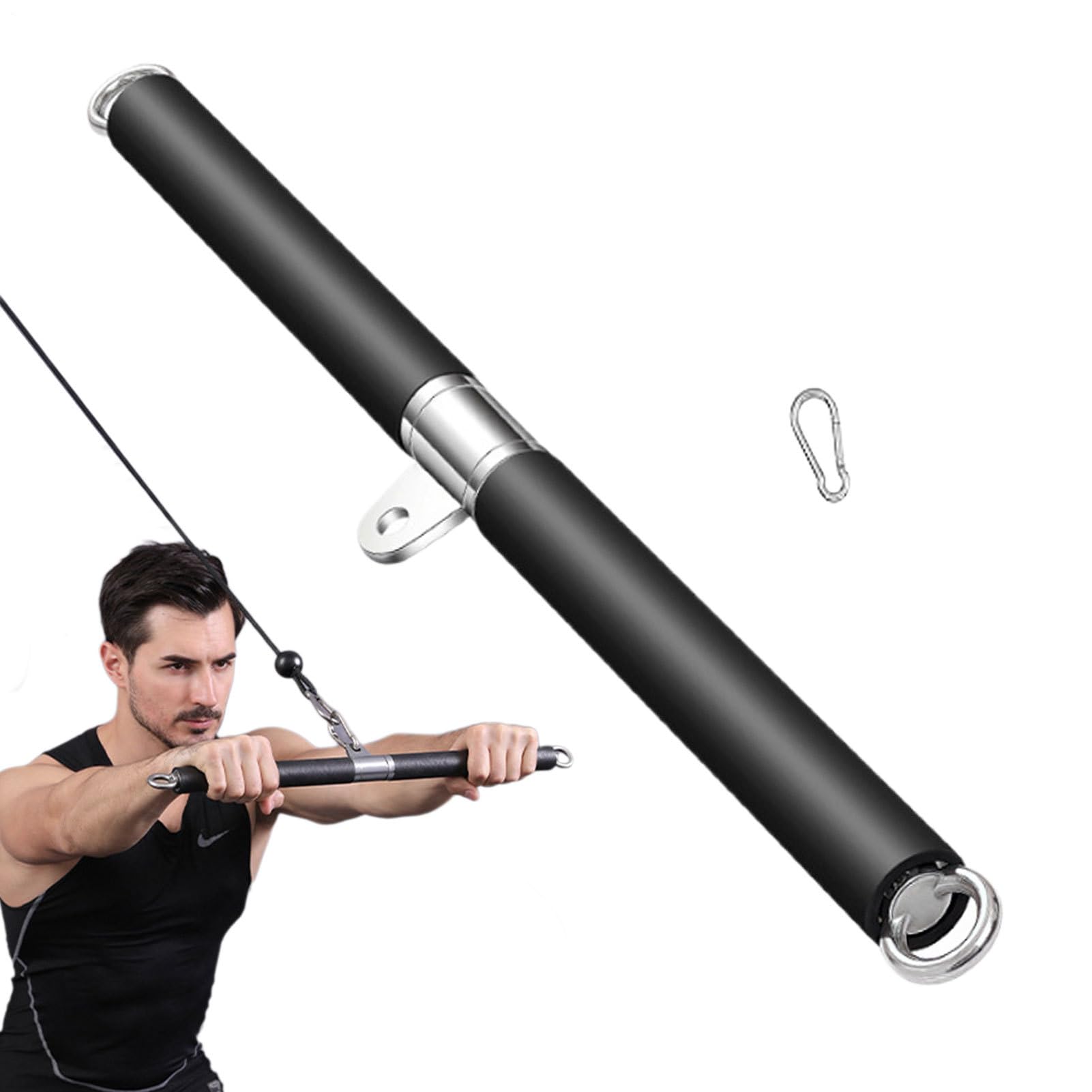Asta Dritta - Asta Dritta in Acciaio Inossidabile per Allenamento Muscolare - Attrezzo Per Fitness Ad Alta Resistenza Per Il Sviluppo Muscolare Di Petto Spalle Braccia E Schiena