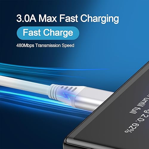 Miniatura 2 de Cable en espiral USB C para Android Auto, paquete de 2 cables retráctiles tipo C de carga rápida Samsung Cable de carga rápida para Samsung Galaxy