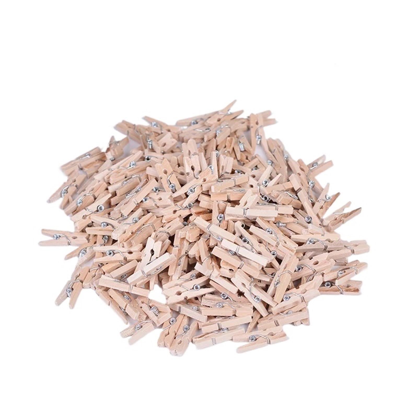 100/300Pcs Mini Fixing Clip Clothespins Assembly Beach Towel Clips Wedding Wood For Colthes(0.7x2.5cm 100pcs)