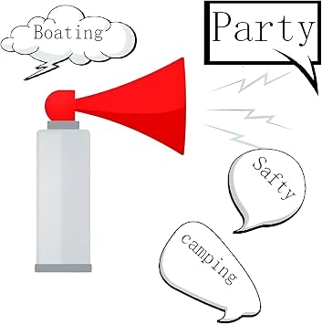Air Horn - Mini Fog Horn Noise Maker with Hand held Pump 2pks of 1 Can .81oz