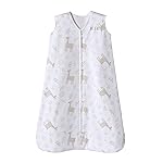 HALO SleepSack, 100% Cotton Wearable Blanket, Swaddle Transition Sleeping Bag, TOG 0.5, Llama Sand, Size X-Large, 18-24 Months