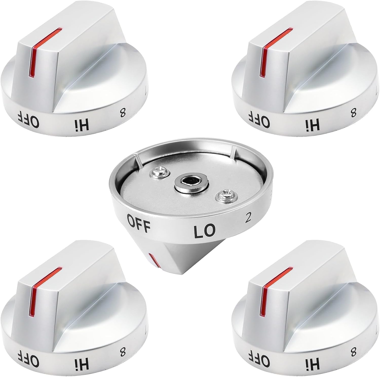 DG64-00975A 5 PCS Electric Range Knob Compatible with Samsung knobs NE / NX9000tNE / NX9000t knob DG64-00975A 001 DG64-00975A 002 knobs Compatible with Samsung Electric Stove/Oven Knobs