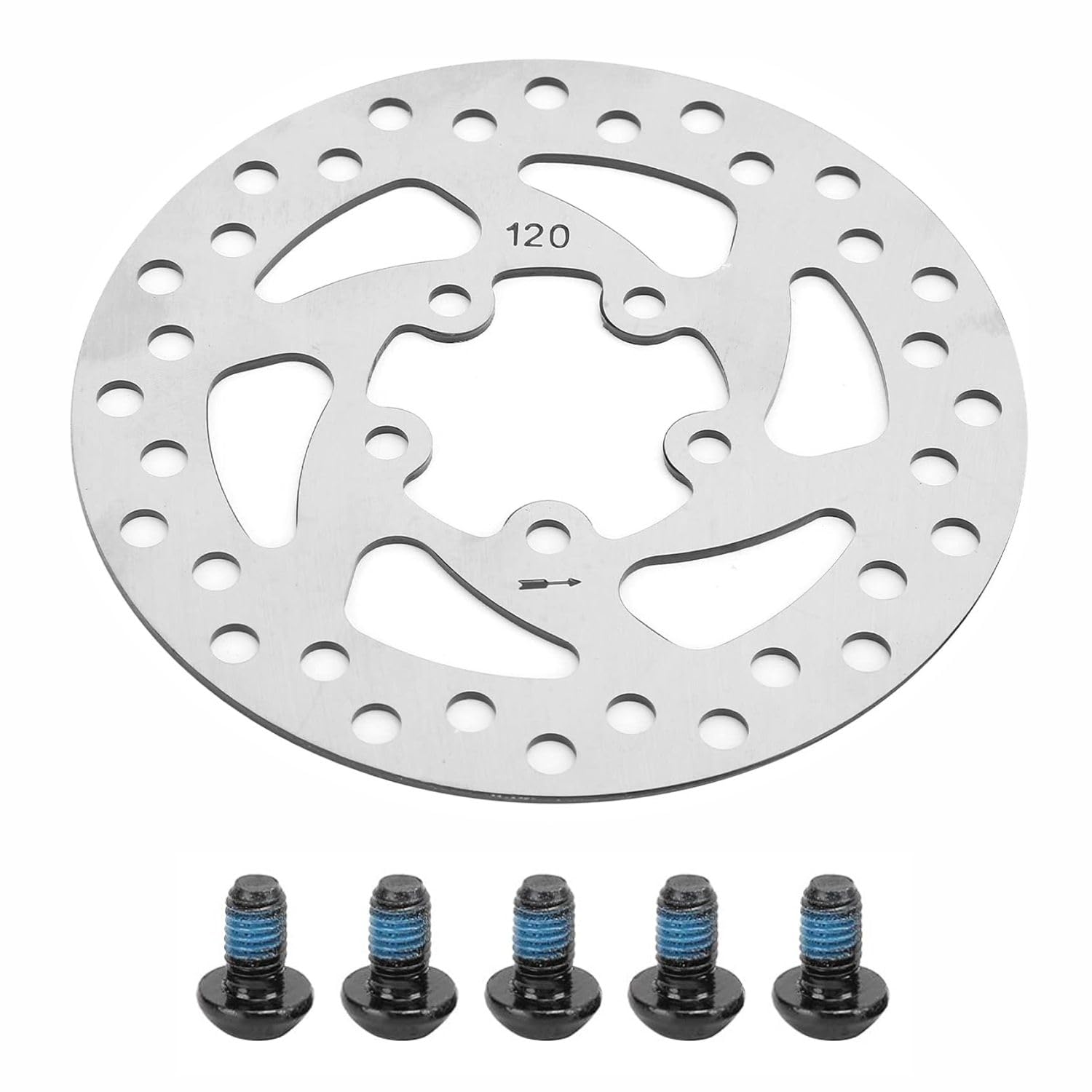 Yungeln 120mm Bremsscheibe für E Scooter Bremsscheibe mit 5 Schrauben kompatibel für Xiaomi M365 Pro Pro2 Electric Scooter