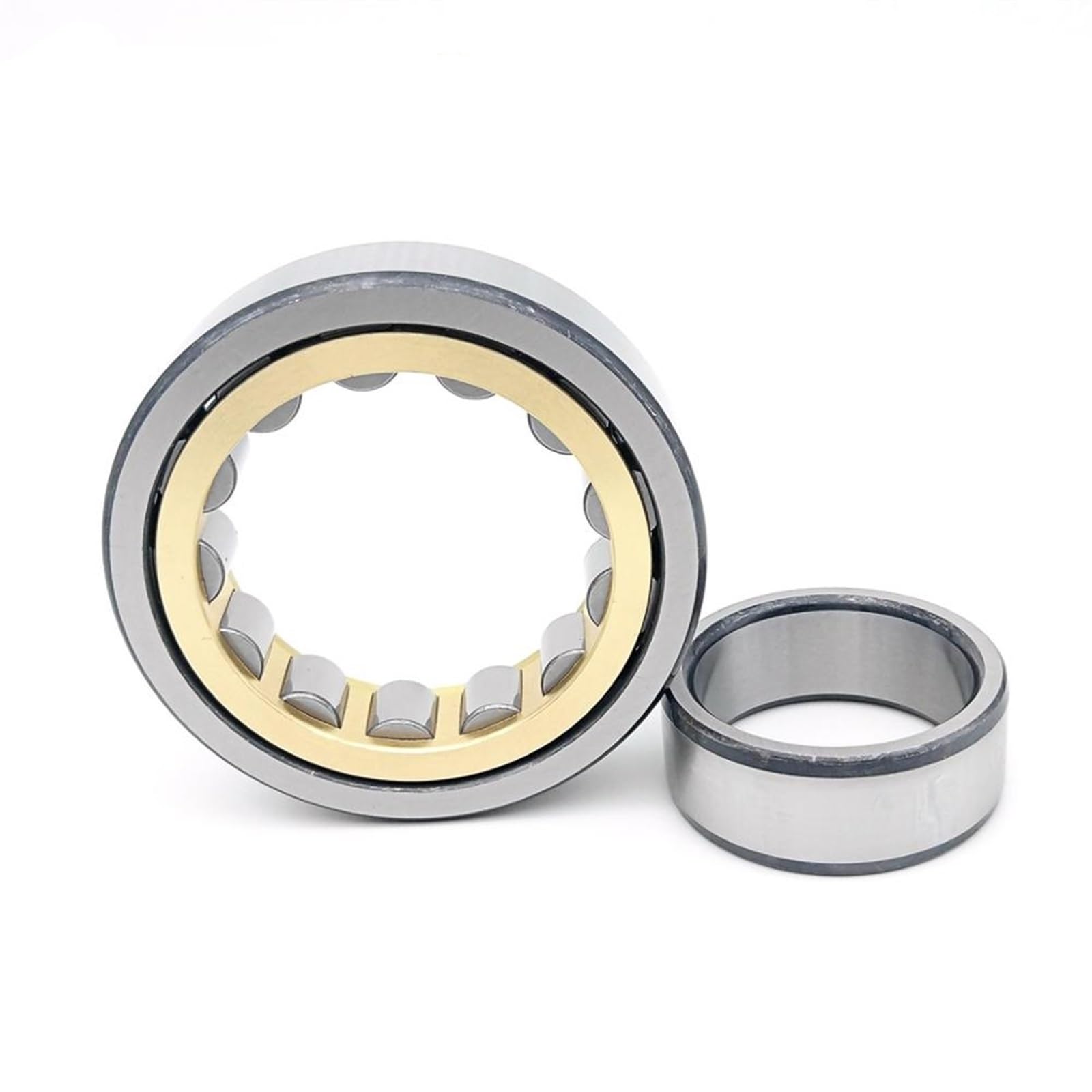 QRUYHBAJU 1 Piece NU204EM NU204E-TVP2 NU204ECP 20X47X14 Cylindrical Roller Bearings Single Row Machined(NU204E-TVP2)
