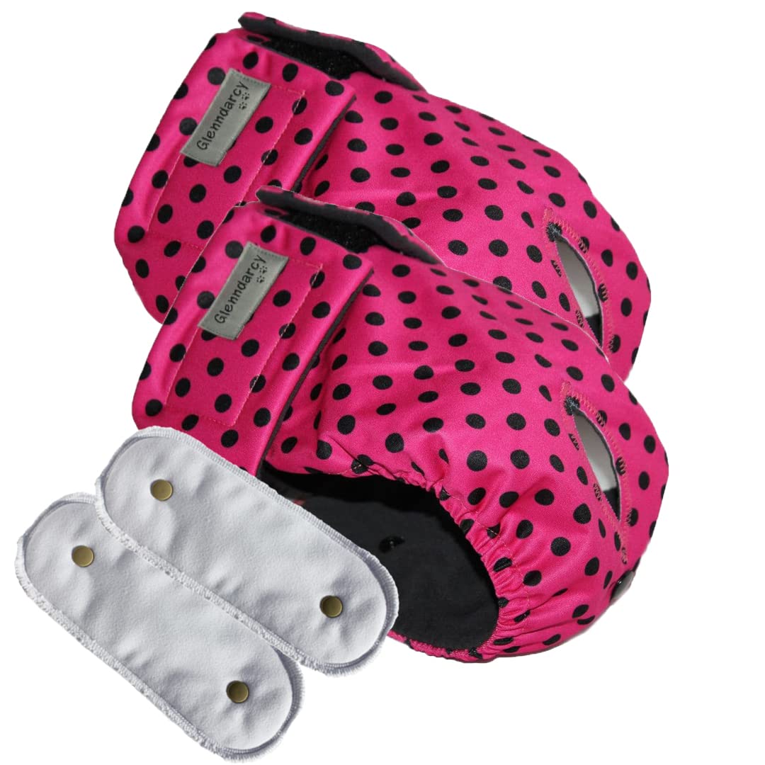 Female Dog Season Nappy - Waterproof Fabric (Size XL Pants only, Camel Stewart) — view 18
