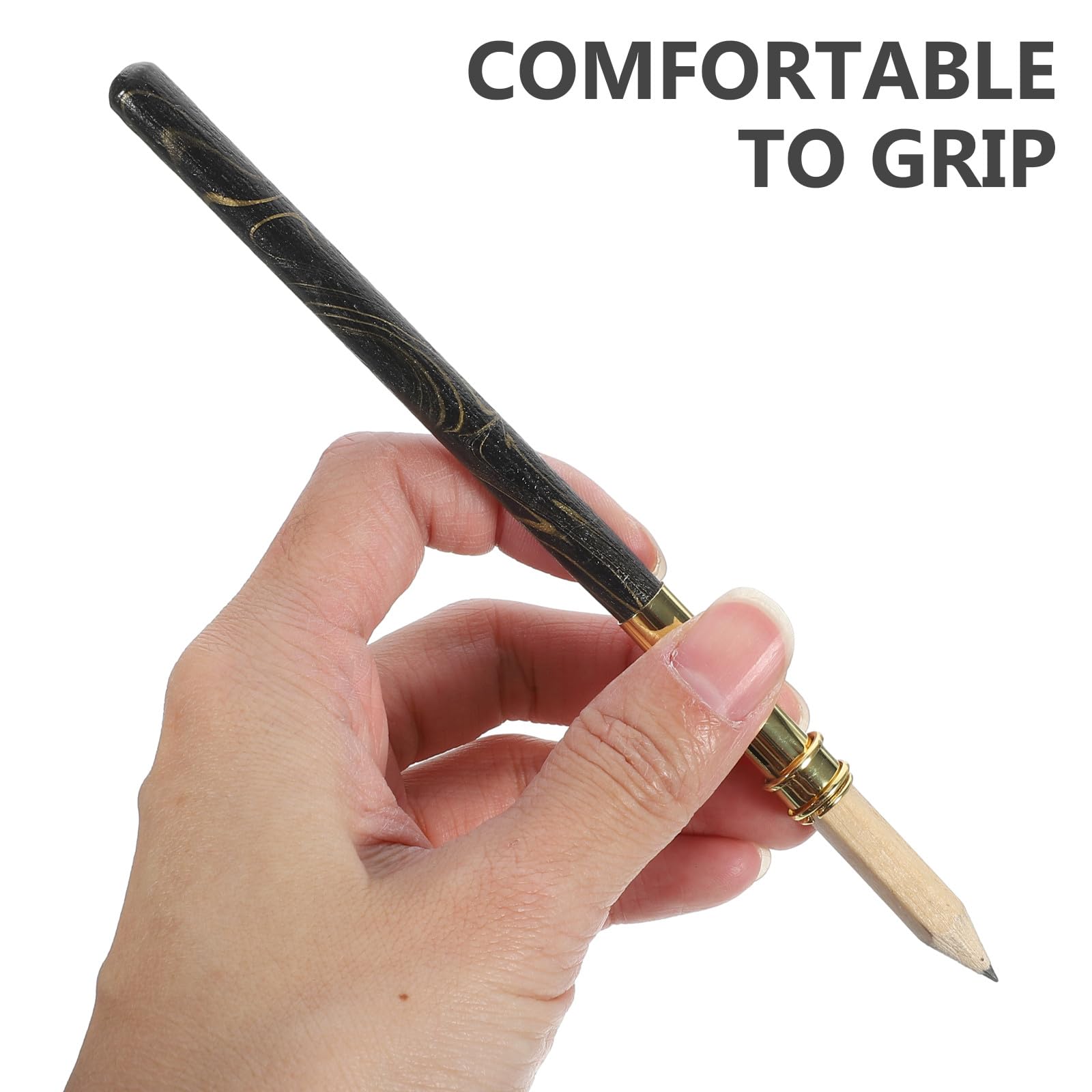 SHINEOFI Rallonge Crayon en Bambou, Porte-crayon Compact et Robuste, pour Artistes et Bureau, Pratique à Transporter, Ne Se Déforme Pas Facilement