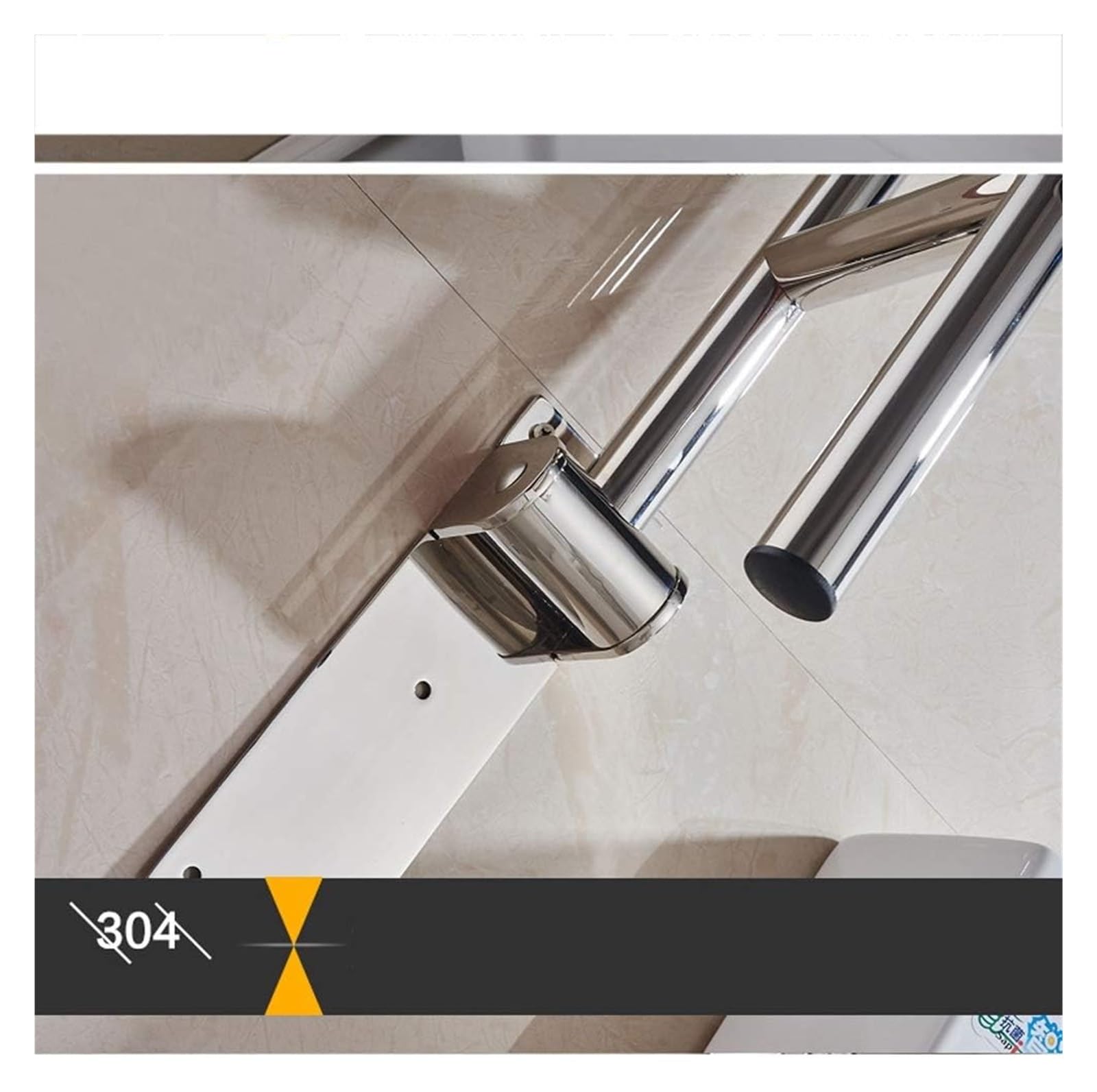 Manija de barra de agarre Soporte de seguridad Pasamanos, discapacitados para baño Inodoro Barras de seguridad abatibles hacia arriba Pasamanos de inodoro plegables antideslizantes Montaje en pared