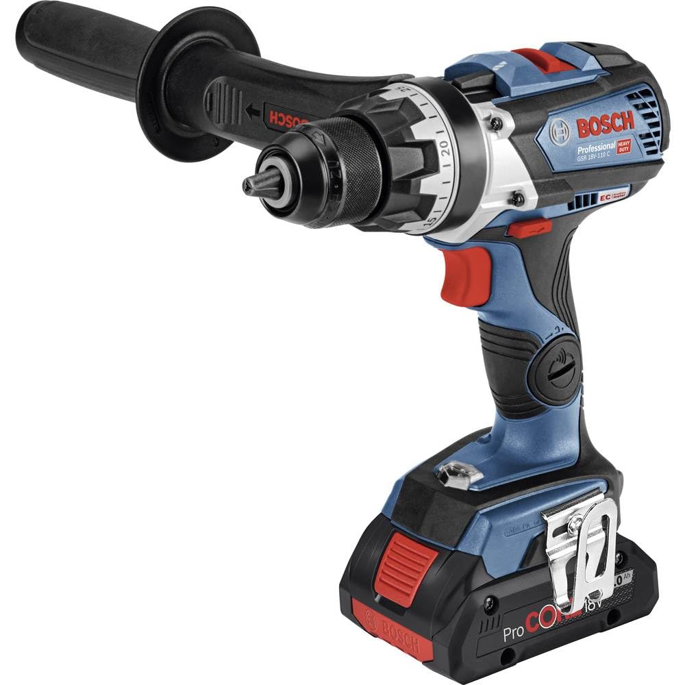 Bosch Professional 18V System GSR 18V-110 C battery screwdriver (maximum tightening torque: 110 Nm, max. screw diameter: 12 mm, without battery/charger)
