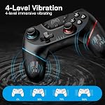 Wireless Controller for Switch 2/Switch/Lite/OLED, 2 pack, Turbo/Ergonomic (Black&Black)