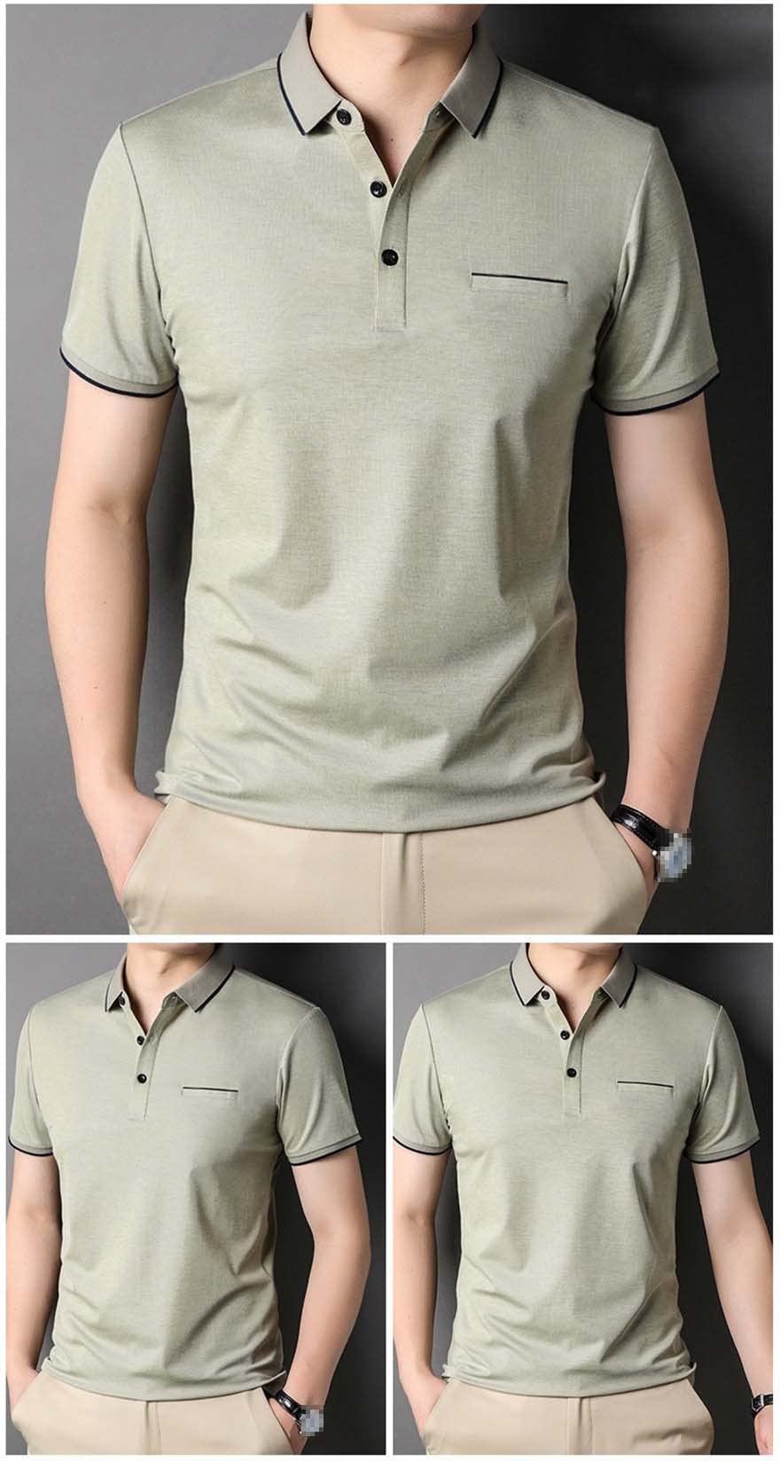Camiseta de trabajo casual de 3 botones para hombre, manga corta, polo de verano para exteriores, para golf