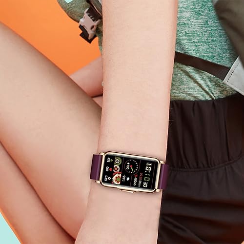 Miniatura 6 de Pulsera inteligente negra para hombres y mujeres, reloj inteligente con podómetro, notificación de mensaje de sueño, pantalla táctil completa de