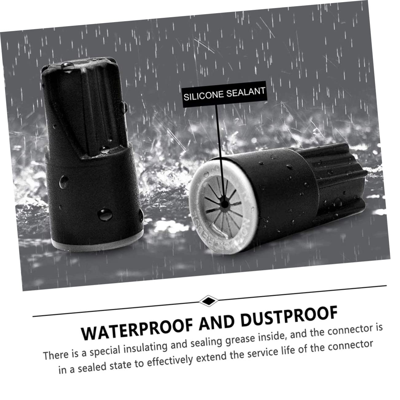 PRETYZOOM 3 Sätze Kabelverbinder Wasserdichte Isolierte Elektrische Klemmen Zubehör Für Die Installation Von Außenbeleuchtung Wasserdichter Kabelverbinder Kabelstecker Für 50 Stück * 3