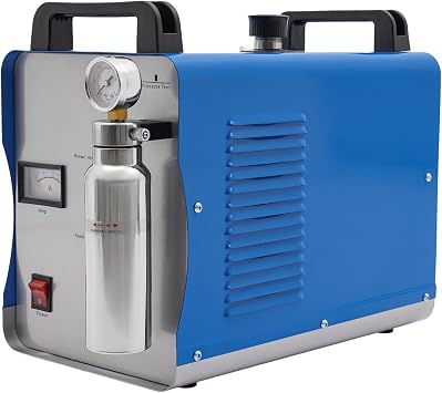 Gbonklong Oxygen Hydrogen Generator Water Welder Hydrogen Generator HHO Generator 86.26 Qt/H Flame Welder Acrylic Oxygen Generator for Home Use, Portable Oxygen Generator Blue