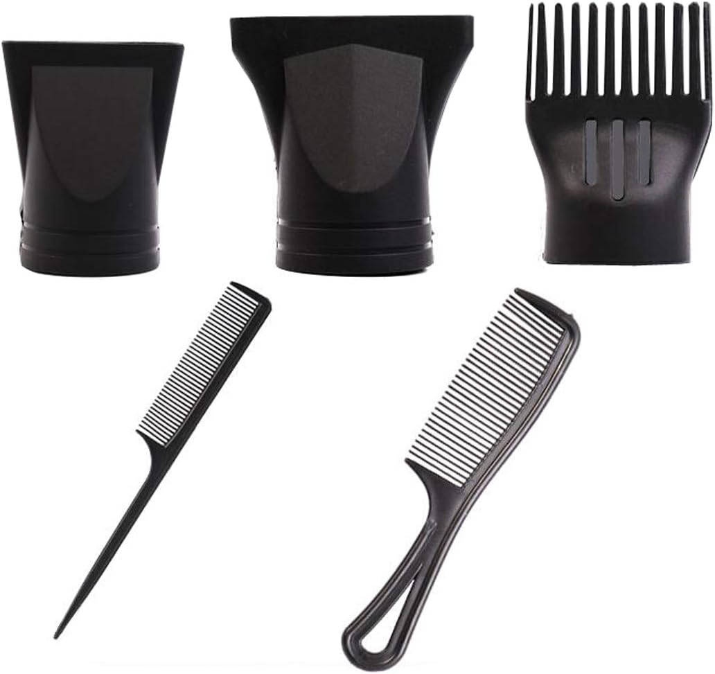 1Set（5PCS）Portable Multifunction Plastic Hairdressing Styling Combs Salon Replacement Blow Flat Hair Dryer Drying Concentrator Nozzle