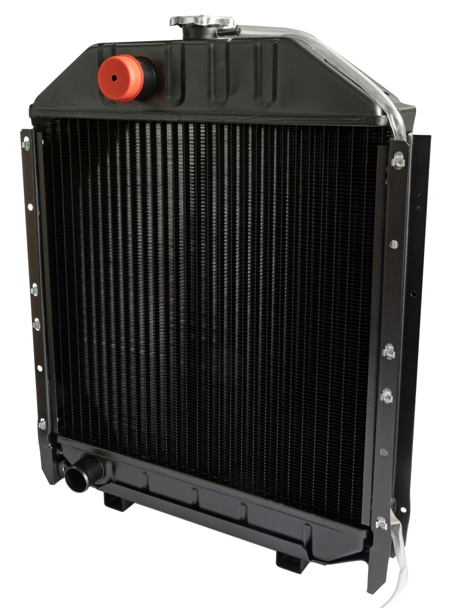 Ama Radiatore per Trattore Adattabile Fiat 4973345 – Rame di Alta Qualità, Sistema di Raffreddamento a 4 Elementi da 59 mm
