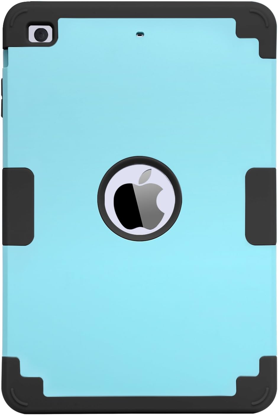 BENTOBEN Case for iPad Mini/Mini 2/Mini 3/Retina, Anti-Slip Shock Absorption Silicone High Impact Resistant Hybrid Three Layer Armor Protective Cover, Blue/Black