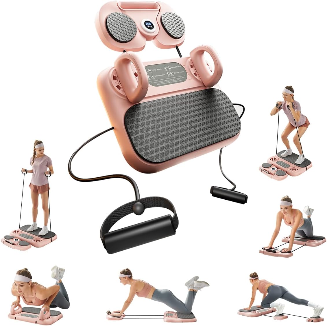 Upgraded Pilates Reformer, Pilates Board Equipment Home Pilates Machine Kit with Timer / Ab Workout Equipment / Multifunctional Push-Up Board / Resistance Bands / Balance Board for Women Home Workout