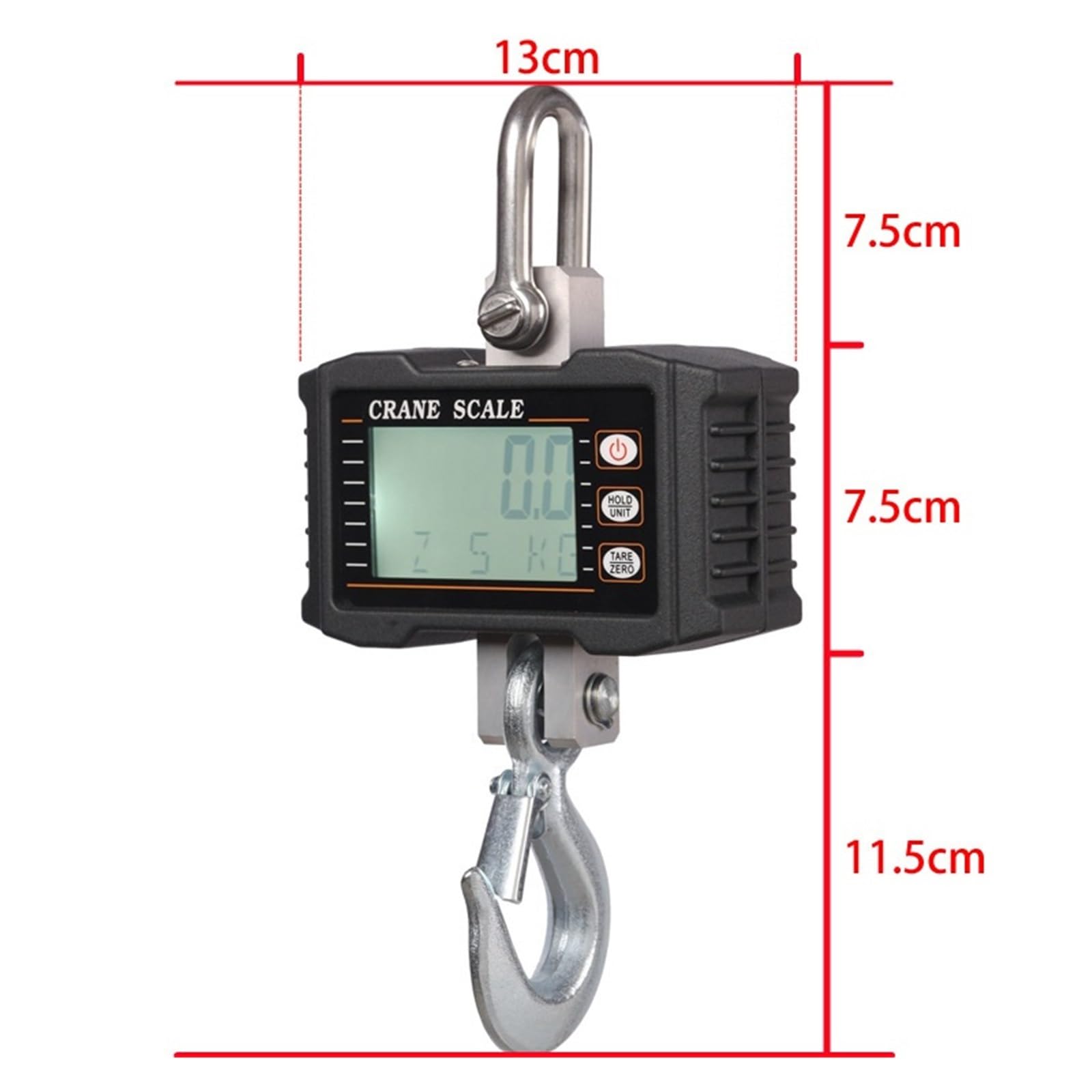 Bilancia digitale per gru, Gru Digitale Sospesa Con E Da 1000 Kg Display LCD Industriale 1 T Gancio Per Uso Commerciale,Fattoria, Pesca, Pesce,
