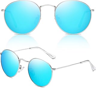 YUIOOISH Polarisierte Mode-Sonnenbrille Männer Frauen, UV400 Schutz Trendy Brille für Autofahren Angeln Sport Metallrahmen