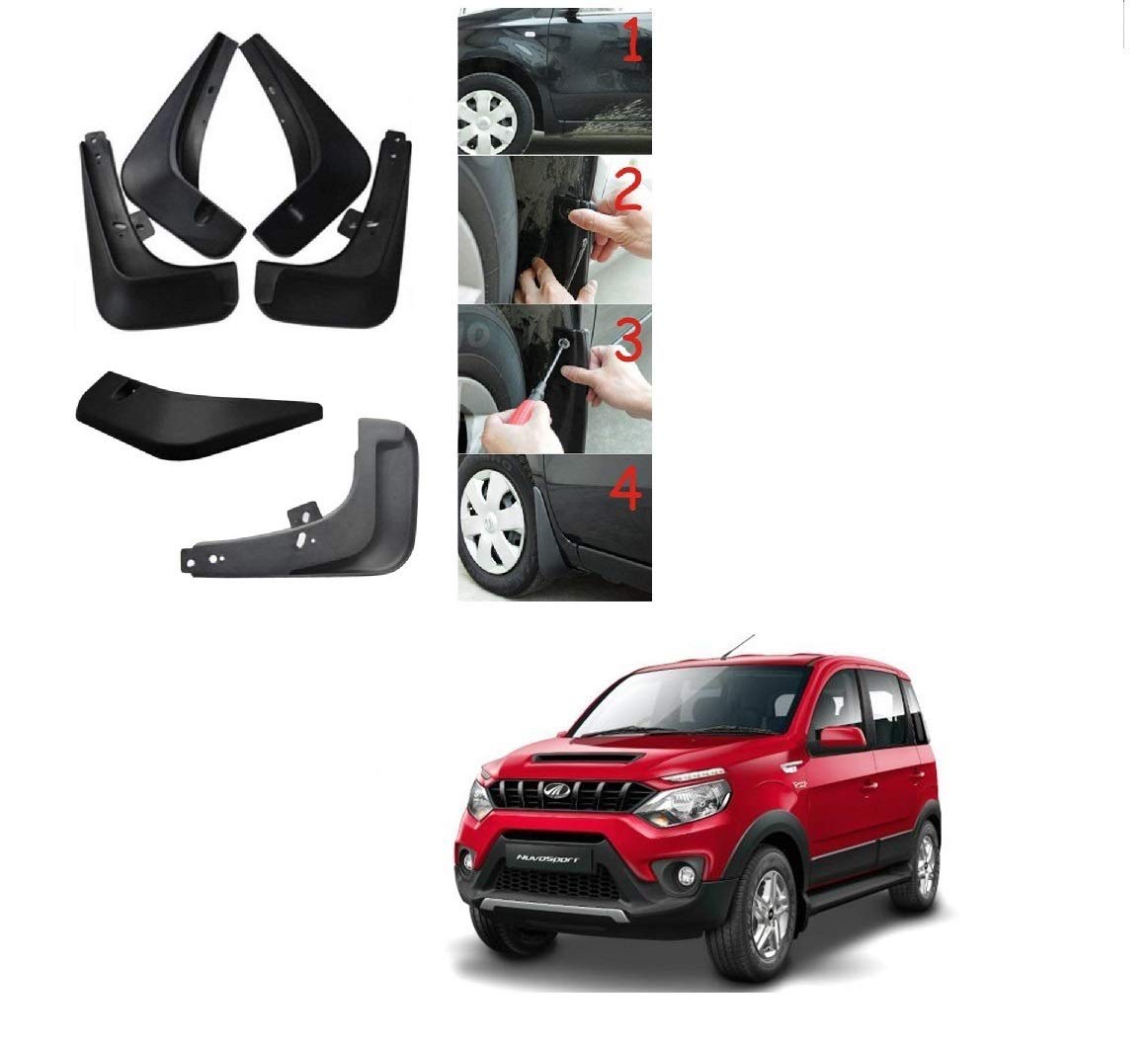 Kozdiko Car O.E Type Mud Guard Flaps for Mahindra NuvoSport