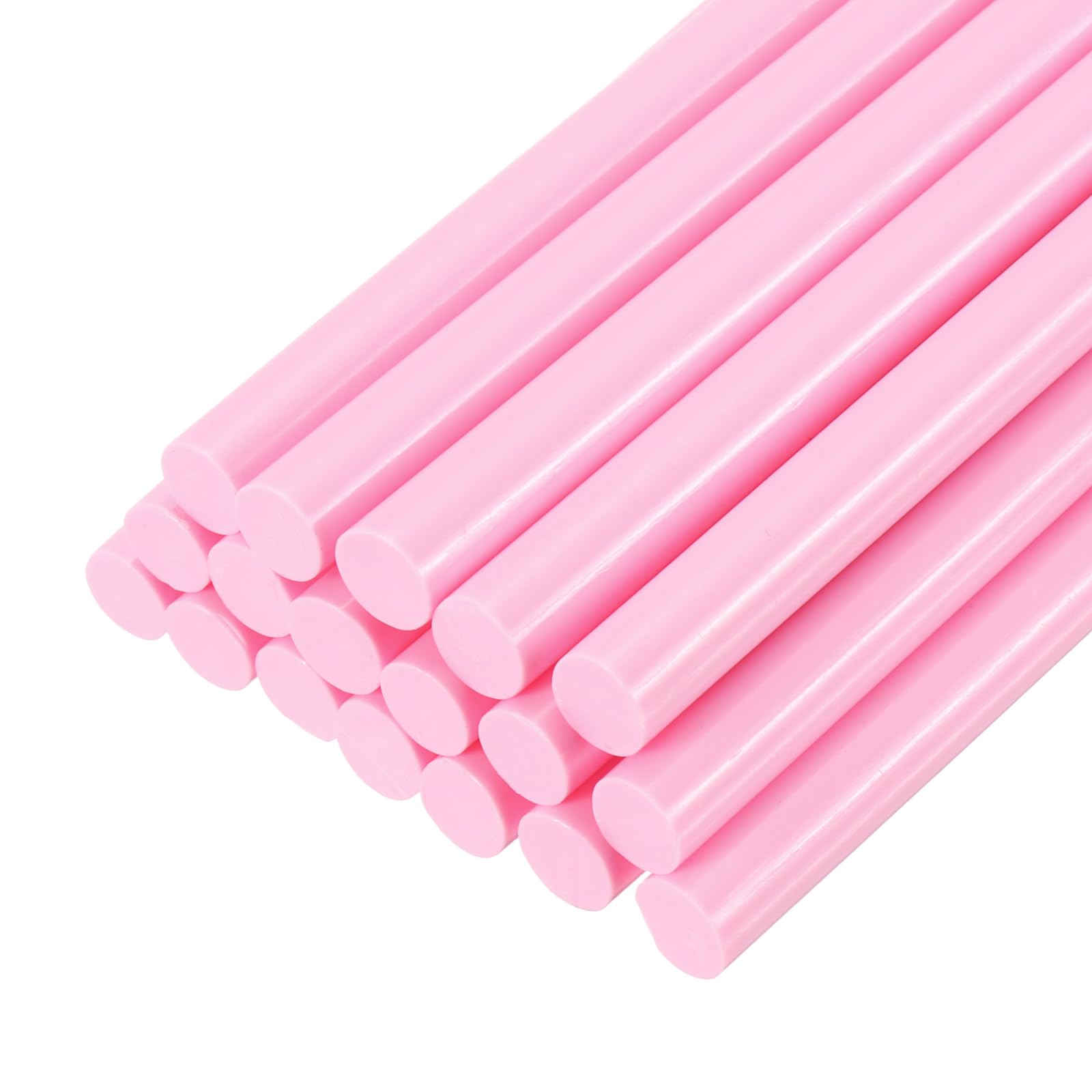 PATIKIL Hot Glue Sticks for Glue Gun, 20 Pcs Colored Hot Melt Adhesive Glue Sticks Bulk for DIY Projects Craft Art Decoration Home Repairs, Pink (100mm x 7mm)