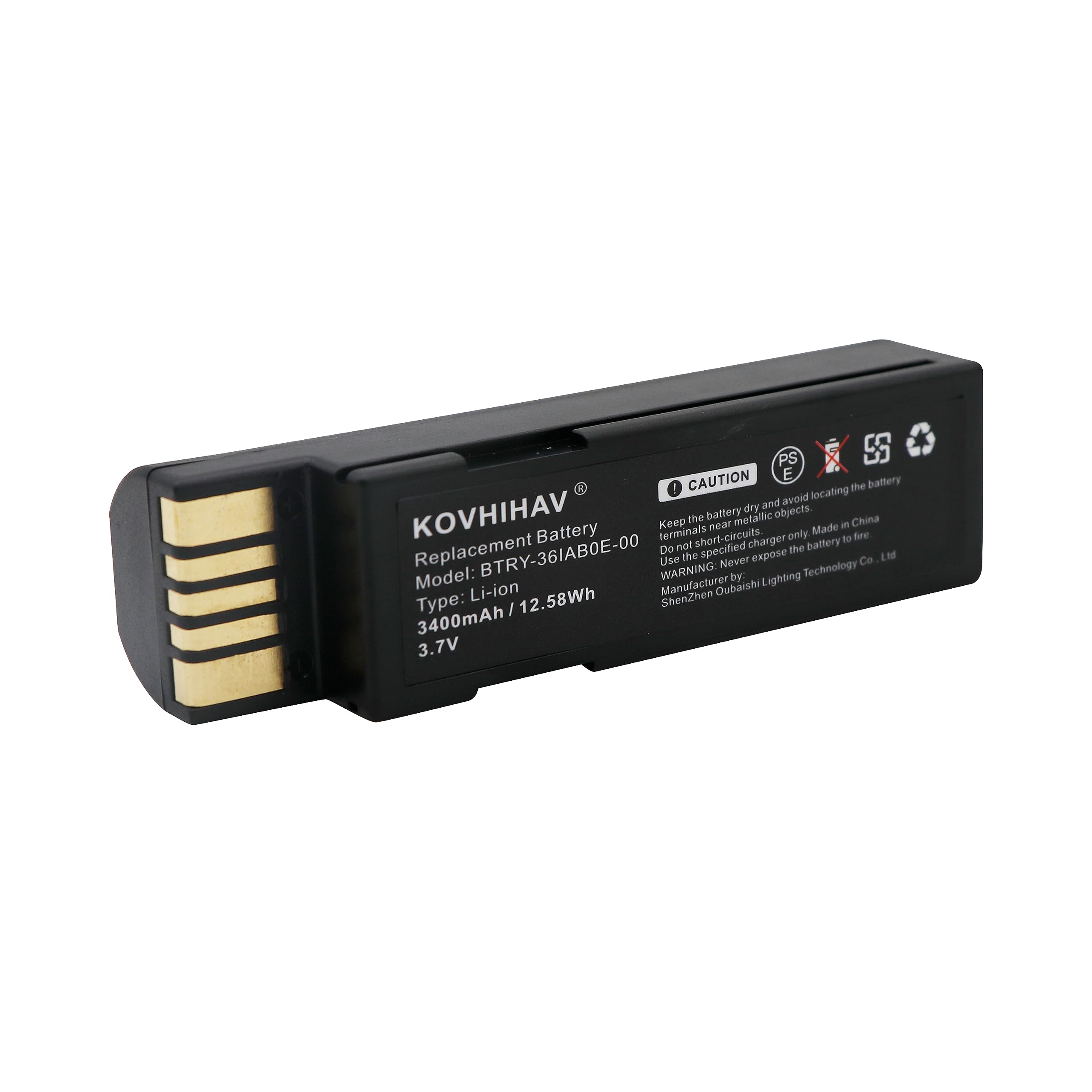 (2 Pack) Replacement Battery for DS3600 DS3678 LI3600 LS3600 LI3678 LS3678 Scanner,fits BTRY-36IAB0E-00,82-166537-01 3400mAh Li-ion