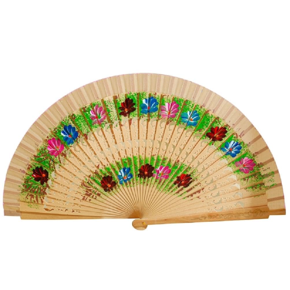 Spanischer Holz-Faltfächer - Elegante Handfächer Für Partys, Tanz & Dekoration In Verschiedenen Farben