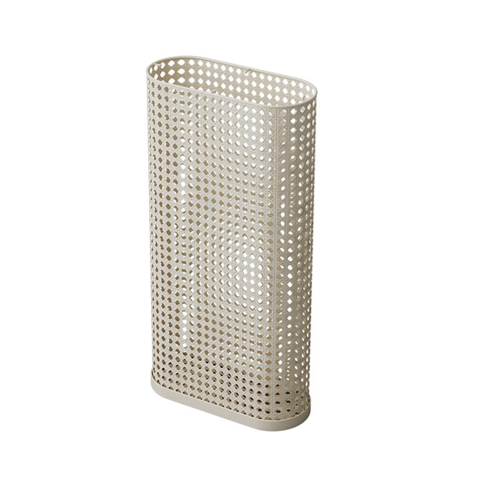 Porte-parapluie minimaliste blanc pour l'entrée des cafés et boutiques