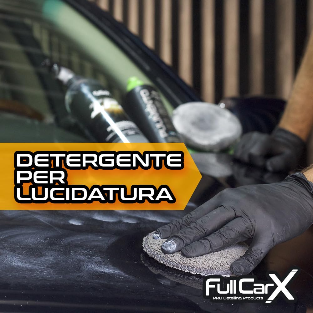 FULLCARX IPA 750ml Alcool Isopropilico 100% Preparatore di Carrozzeria Auto, Detergente Sgrassante Rimuove i Resti di Lucidatura Sporco Cera Adesivi, Prodotto Pulizia Professionale Detailing