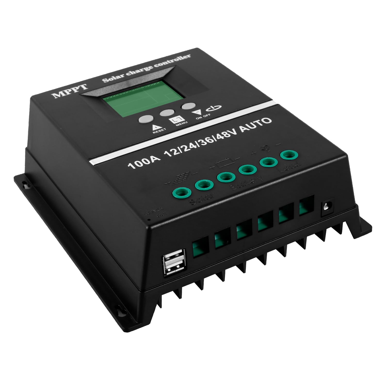 MPPT Solarladegerät 60A - Mit LCD Display & USB Für Solaranlagen & Straßenlaternen