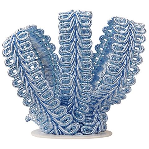 Paper Mart Light Blue Polyester Gimp Braid Trim 5/8" x 10 Yards - Wedding Occasion Cover
