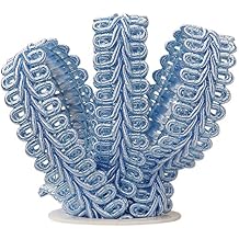 Paper Mart Light Blue Polyester Gimp Braid Trim 5/8" x 10 Yards - Wedding Occasion