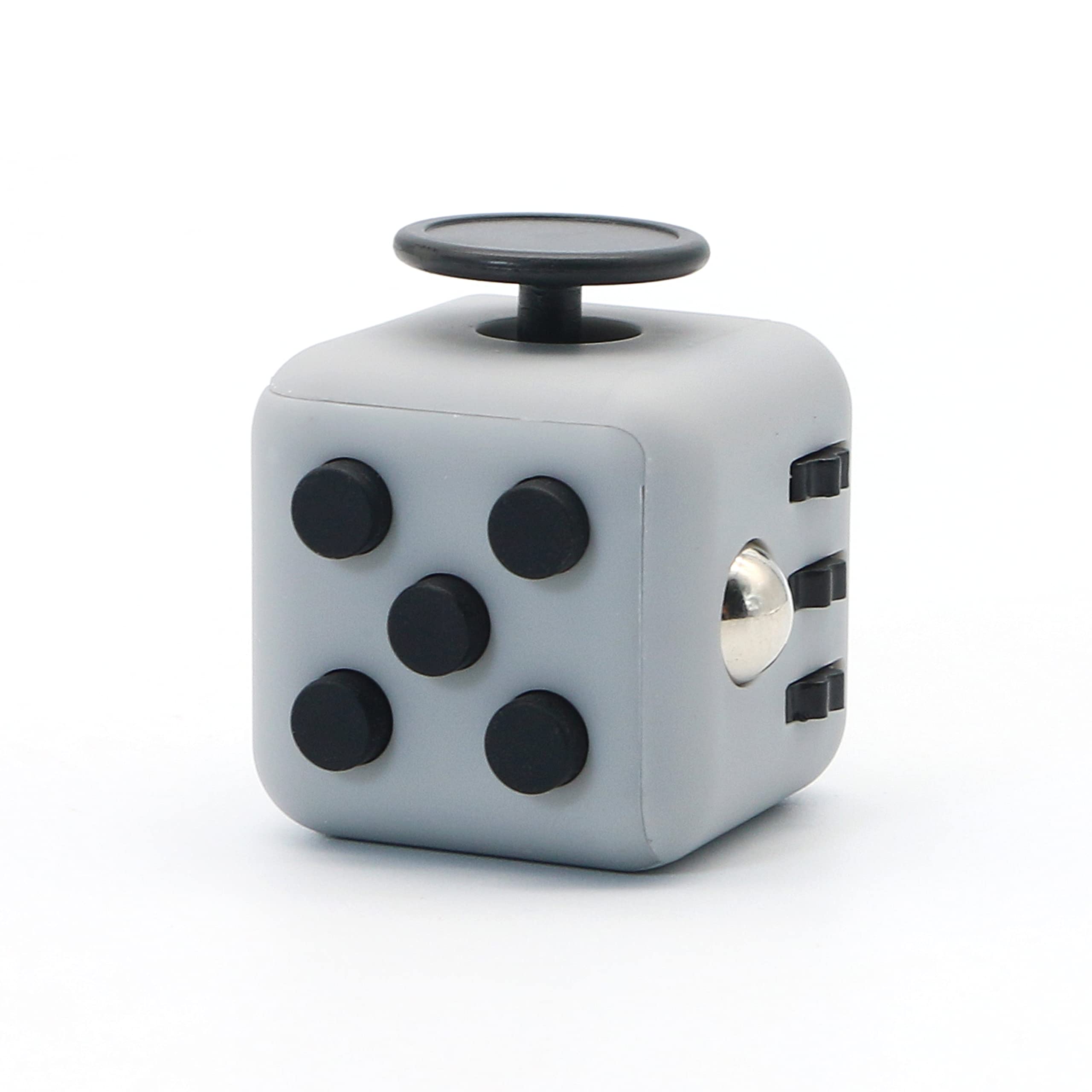 Appash Fidget Cube Stress Anxiety Pressure Relieving Toy Great for Adults and Children[Gift Idea][Relaxing Toy][Stress Reliever][Soft Material] (Gray & Black)