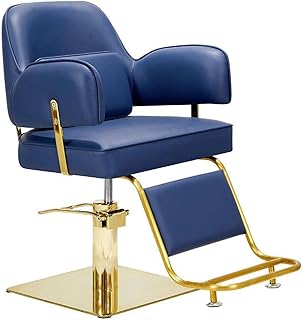 Silla de peluquería moderna rosa con elevador giratorio para barbería y peluquería, uso doméstico, color azul opcional