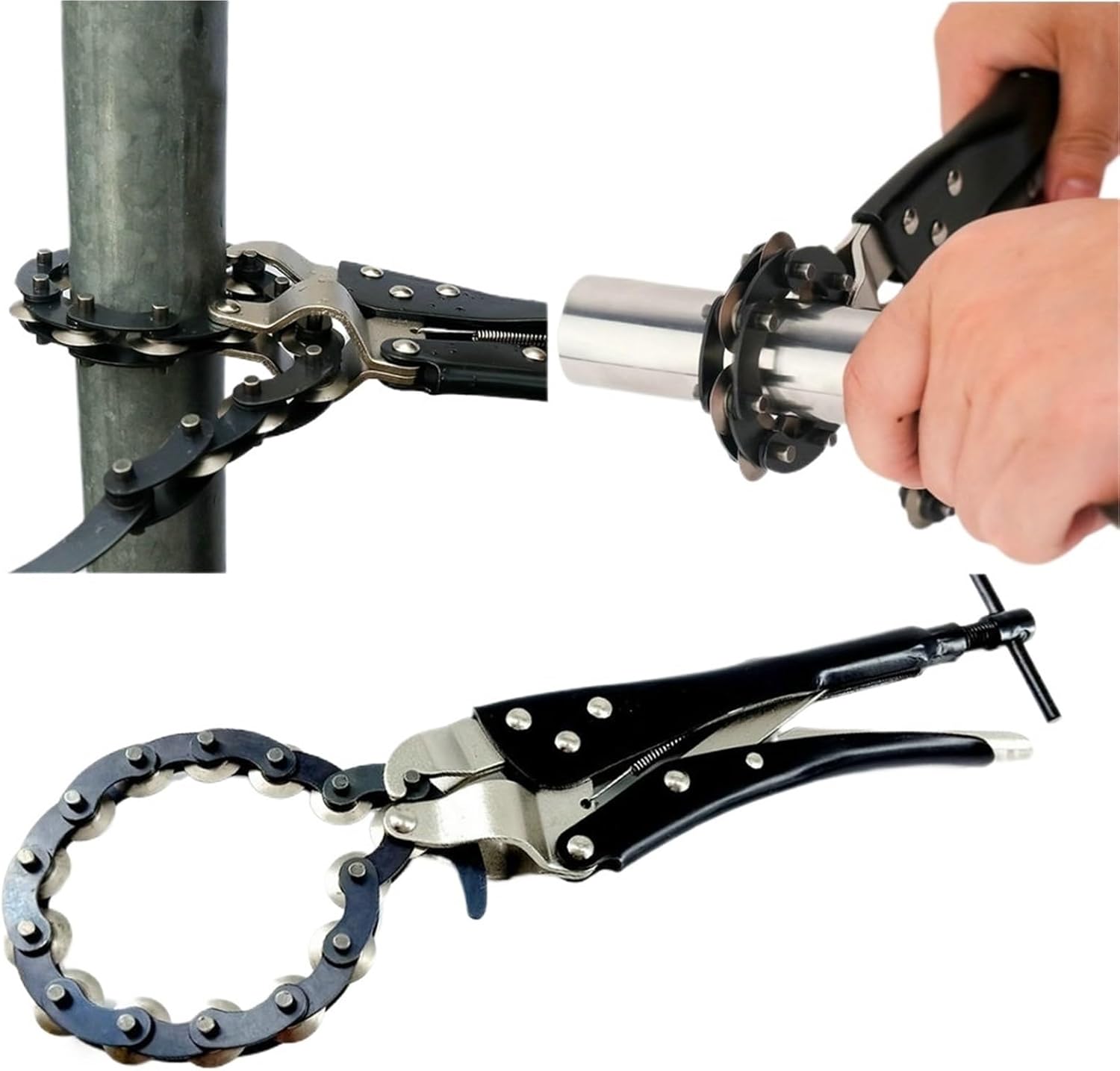 1pc Black Pipe Cutter Exhaust Tube Cutter Tube Cutting Pliers for Cutting Exhaust Pipe Copper Pipes