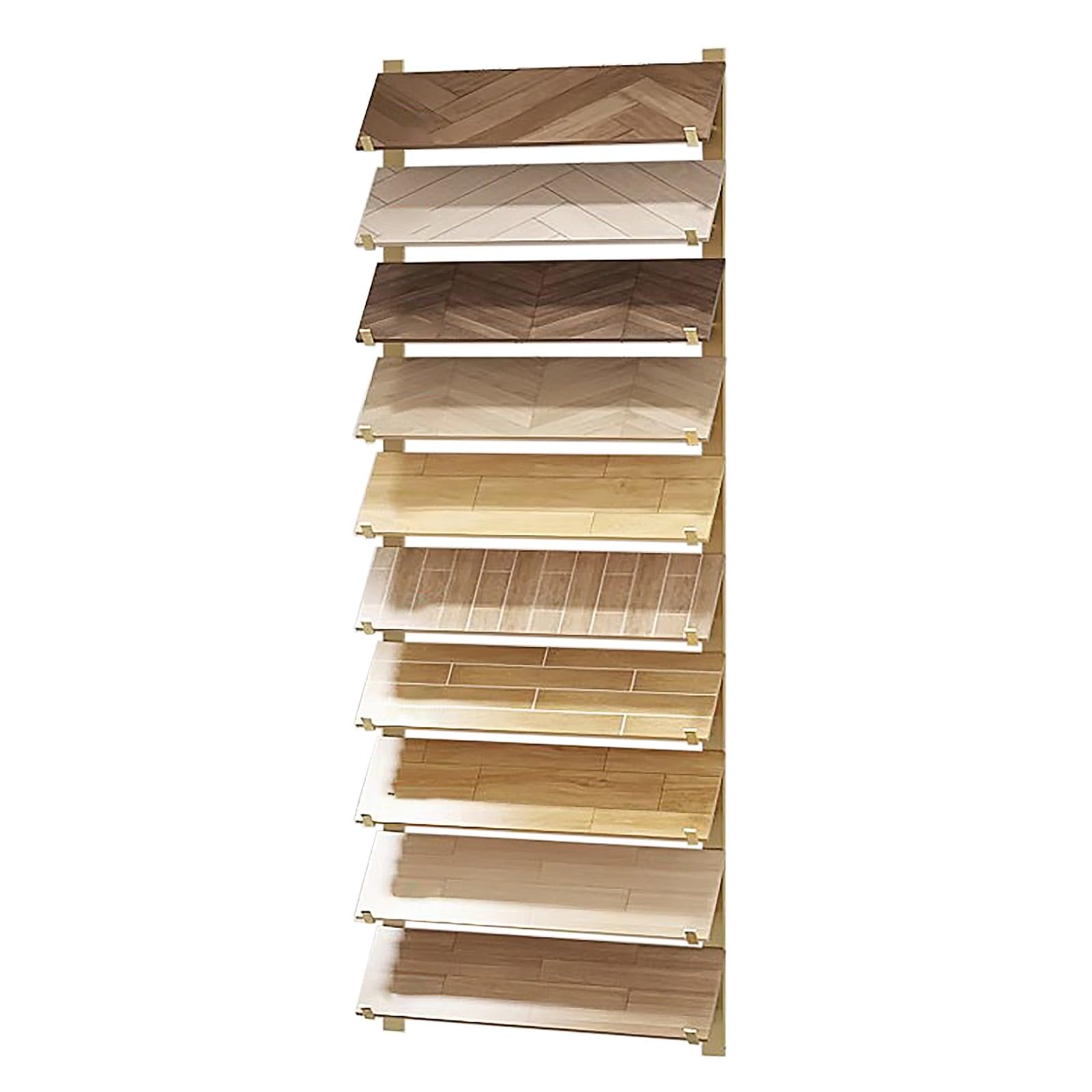 Présentoir de carreaux de céramique support de rangement mural bois