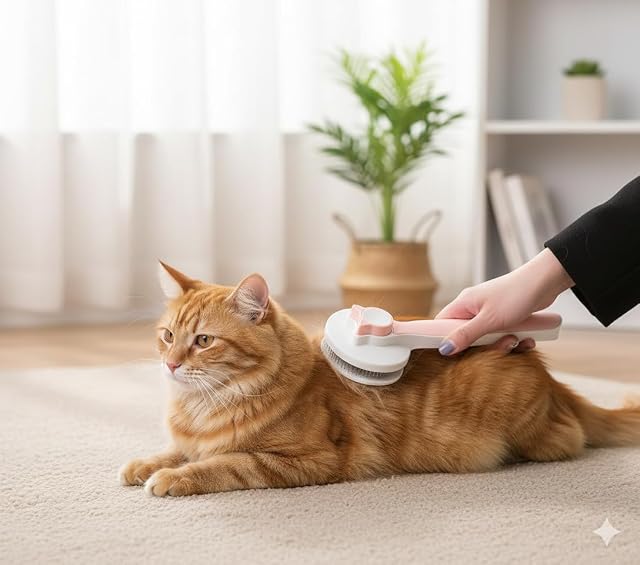 Foto 2 de 8 de Stock Lider-Cepillo para Gatos y Perros [Agarre Ergonómico y Limpieza con un Solo Clic y Patented Design]…