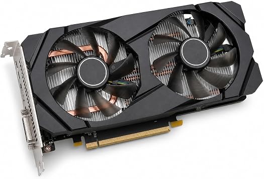 RTX 2060 6GB Graphics Card, 192bit 14000MHz GDDR6 PCI Express 3.0 Gaming Video Card with Two Fans, for Desktop PC