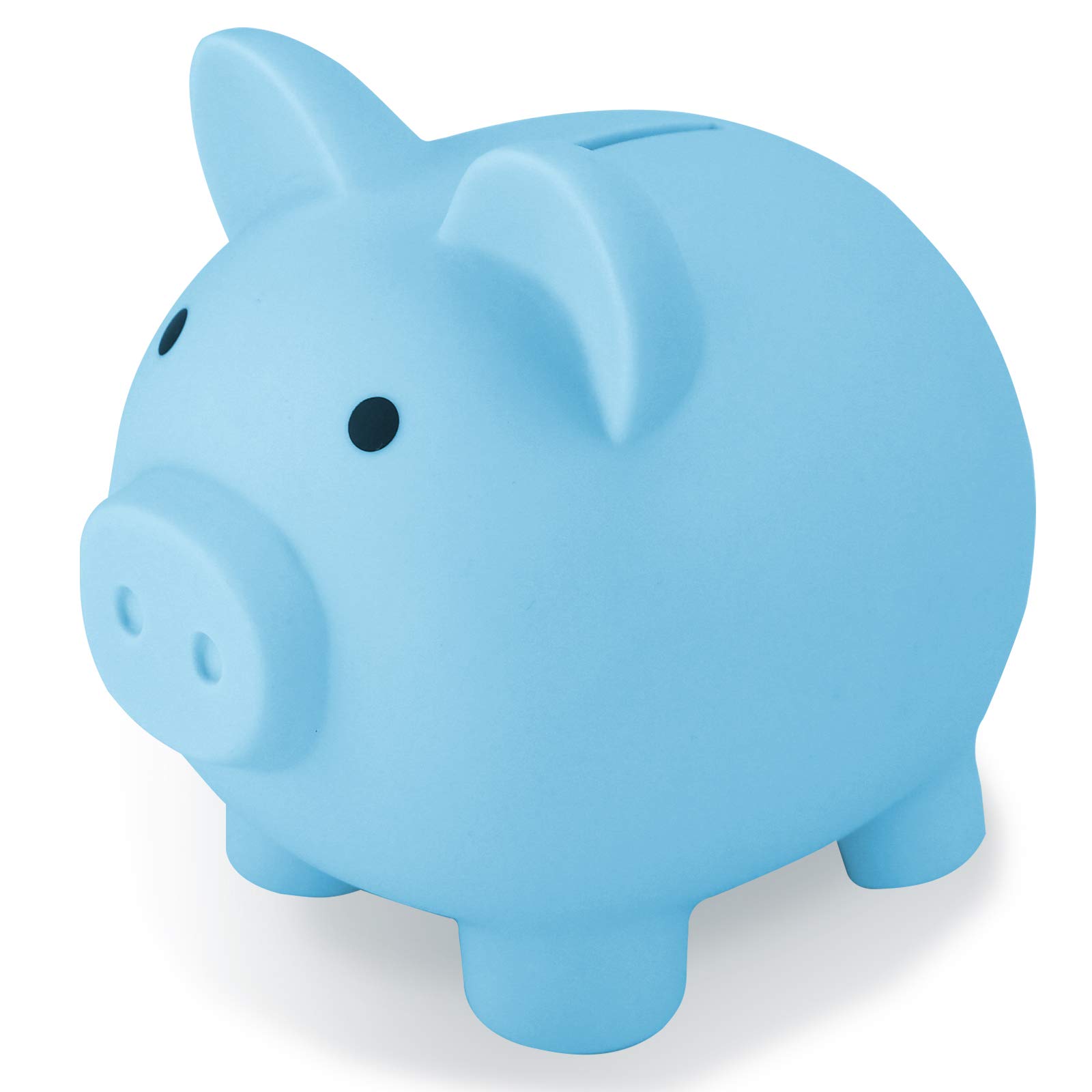 Piggy Bank Money Bank Coin Bank for Kids Children Large Capacity Plastic Cute Pig Money Bank Save for Coins, Best Birthday Gift for Boys & Girls (Blue)