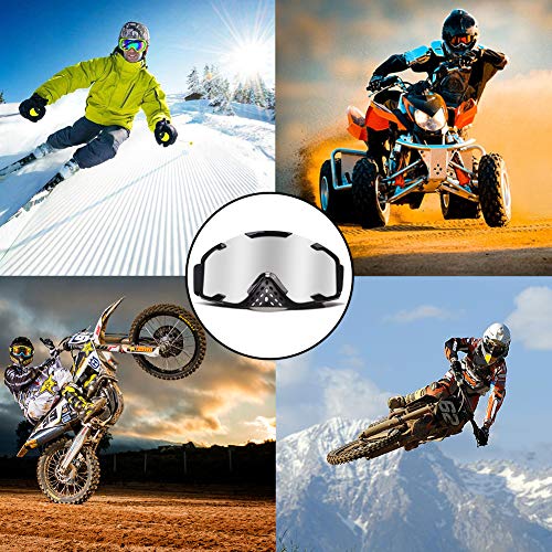 4-Fq Pu Resin Windproof Dustproof Motocross Goggles Crg Sport Scratch Resistant Dirt Bike Goggles Adult Motorcycle Goggles Atv Goggles Riding Goggles Wrap Goggles Ski Goggles Protective Safety Glasses #TOP6
