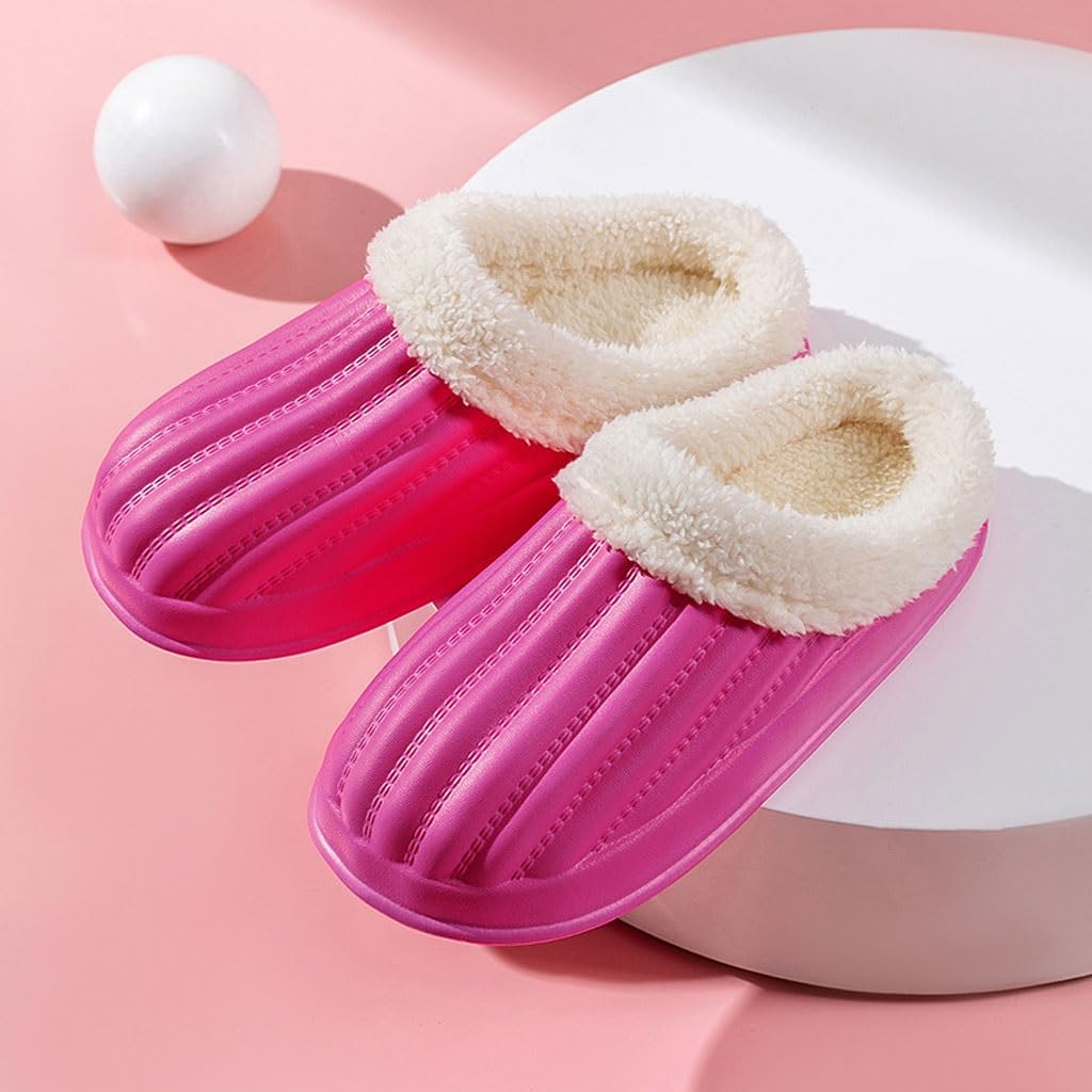 Pantoufles d'hiver en coton pour garder les pieds au chaud sans glisser à la maison