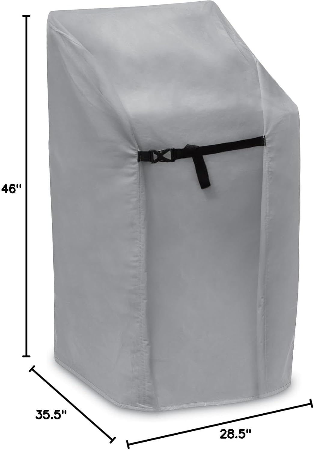 Protective Covers 1163 Stacking Patio Chair Cover, 28.5" L X 35.5" W X 46" H, Gray
