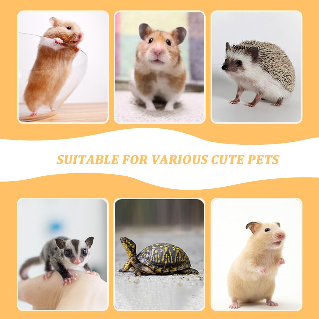 Lettino Morbido Per Criceti - Cuccia Antiscivolo In Velluto, Rimovibile E Lavabile, Colore Giallo - Foto 3