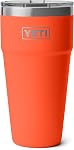 YETI Rambler 20 oz Tumbler empilable, acier inoxydable, isolant par vide avec MagSlider Bordure, marine