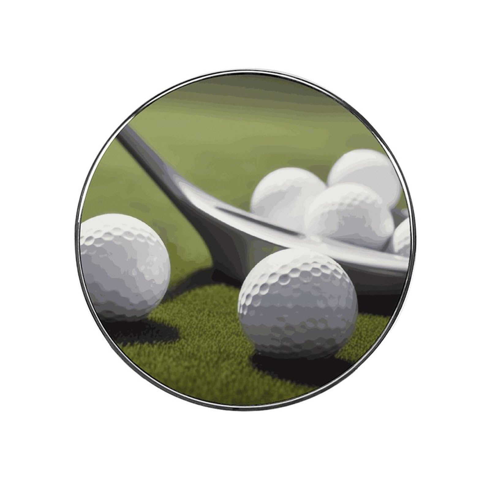 Golf Fridge Magnet Magnetic Refrigerator Magnets Mini Round Kitchen Fridges Magnets for Kitchen Office Whiteboard Cabinet and Dishwasher
